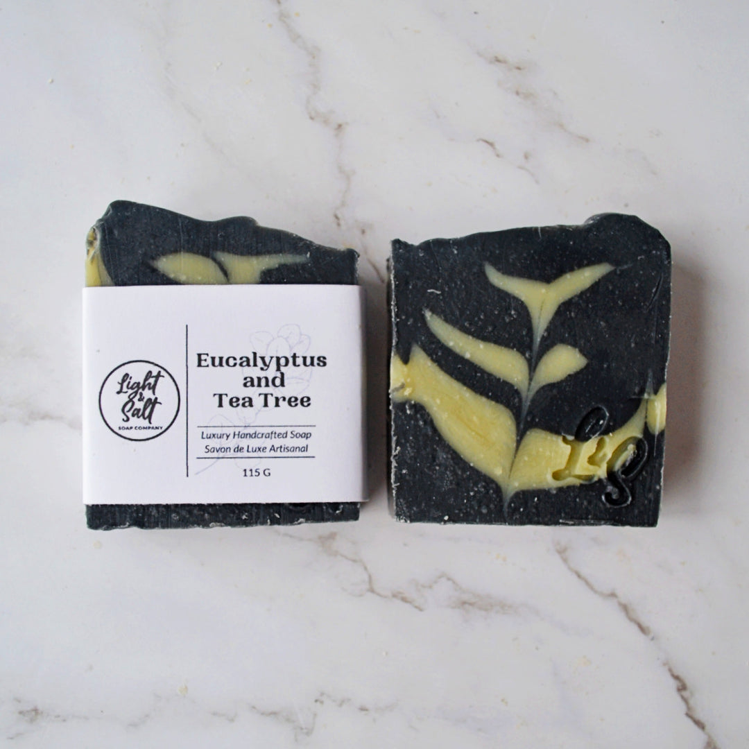Eucalyptus and Tea Tree - Activated Charcoal Bar Soap
