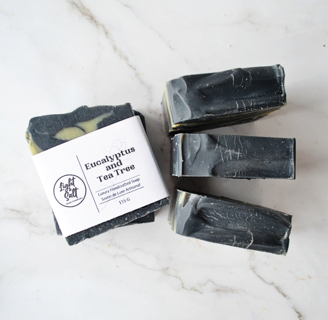 Eucalyptus and Tea Tree - Activated Charcoal Bar Soap