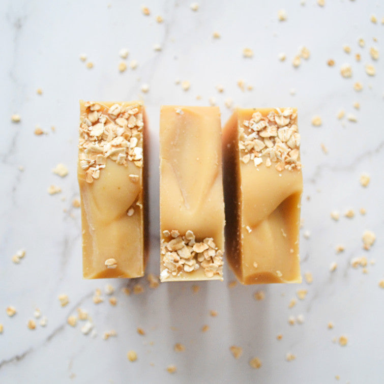 Oatmeal & Honey with Goat's Milk Bar Soap -unscented soap for sensitive skin