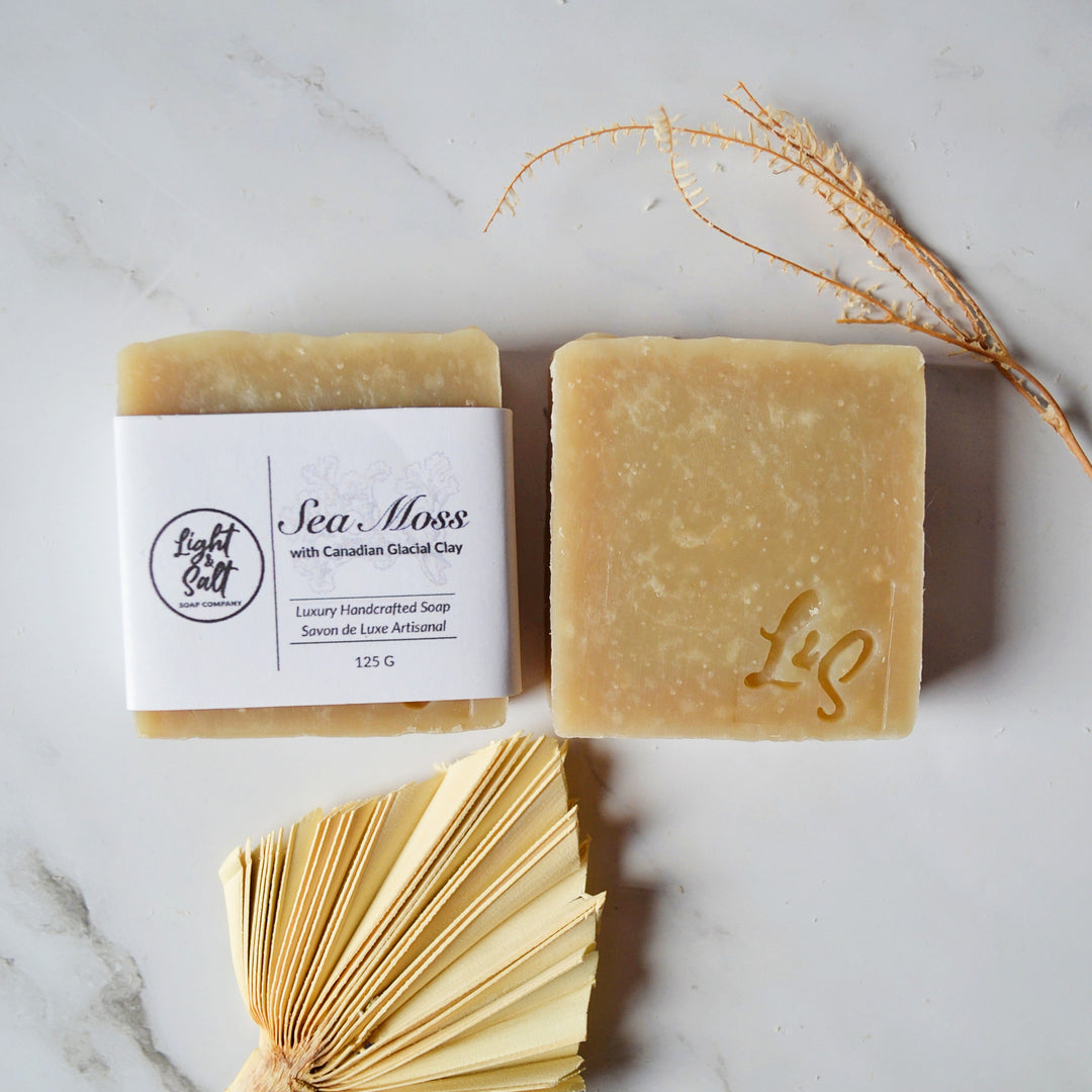 Sea Moss Soap with Canadian Glacial Clay - Face and Body Bar Soap