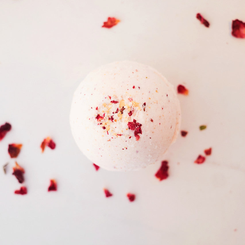 Oatmeal and Rose Bath Bomb