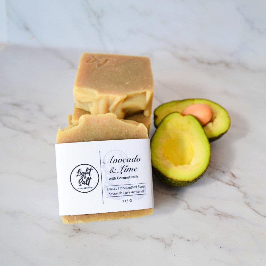Avocado and Lime with Coconut Milk Bar Soap