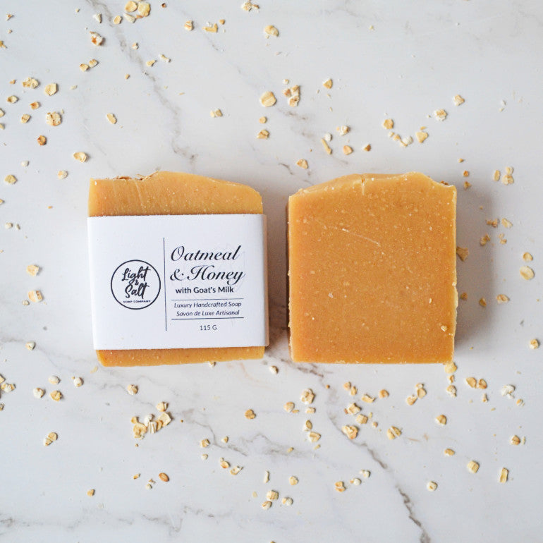 Oatmeal & Honey with Goat's Milk Bar Soap -unscented soap for sensitive skin