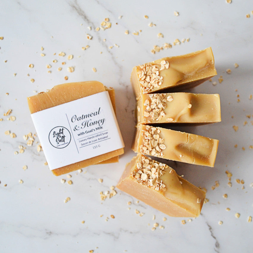 Oatmeal & Honey with Goat's Milk Bar Soap -unscented soap for sensitive skin