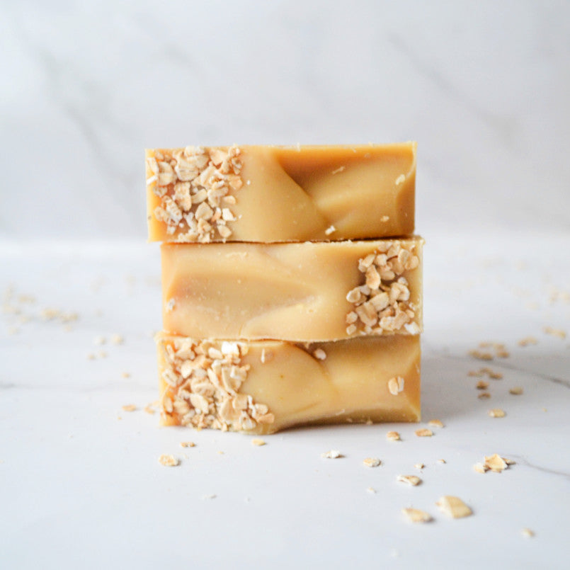 Oatmeal & Honey with Goat's Milk Bar Soap -unscented soap for sensitive skin