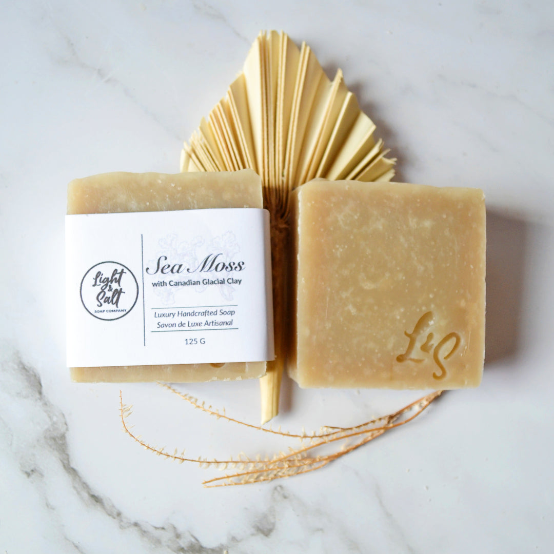 Sea Moss Soap with Canadian Glacial Clay - Face and Body Bar Soap