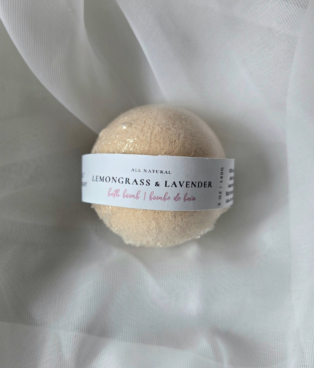 Lemongrass and Lavender All Natural Bath Bomb