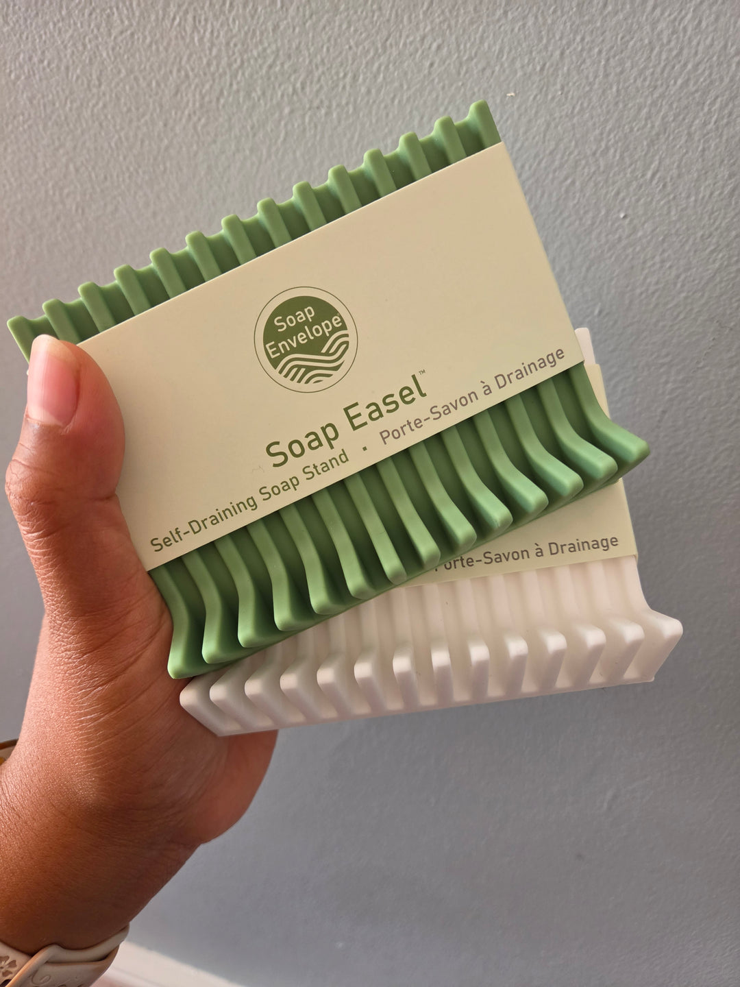 Soap Easel - Self-Draining Premium Soap Dish by Soap Envelope®