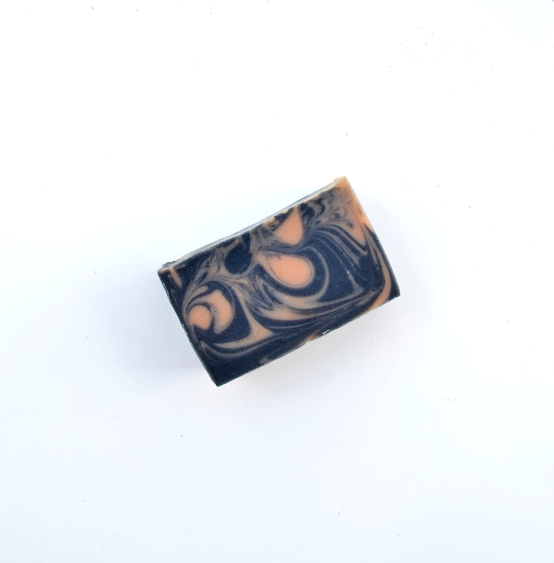 activated charcoal and pink clay soap bar